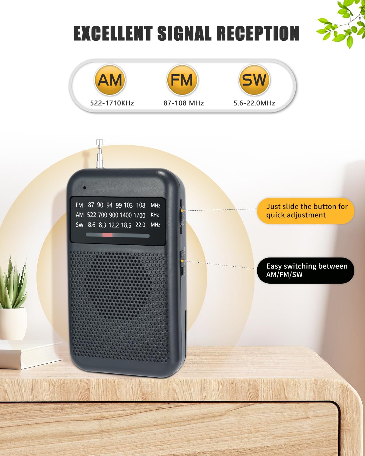 Mini prenosni radio – Uvijek uz tebe! (FM/AM)