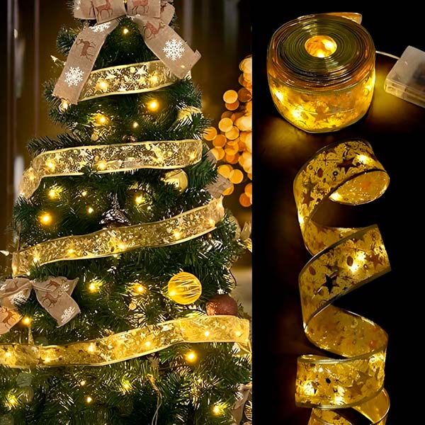 Zlatna LED dekor traka-Praznični sjaj koji mijenja cijeli ambijent