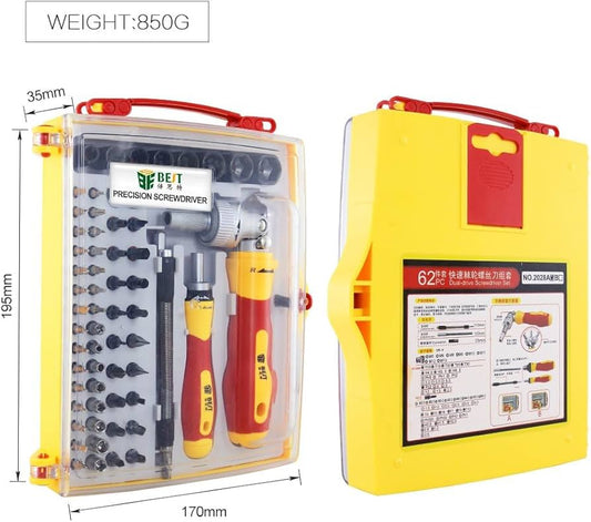 Set profesionalnih preciznih šrafcigera - 62 komada