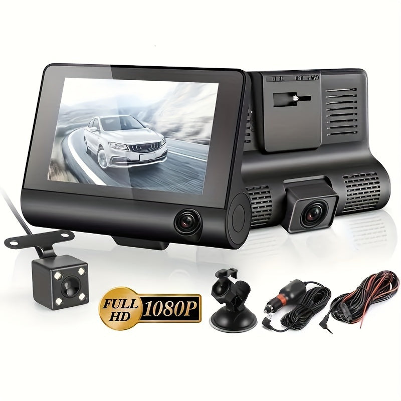 Auto DVR Kamera – Full HD 1080p-Prednja + Zadnja Kamera, G-senzor, Parking režim