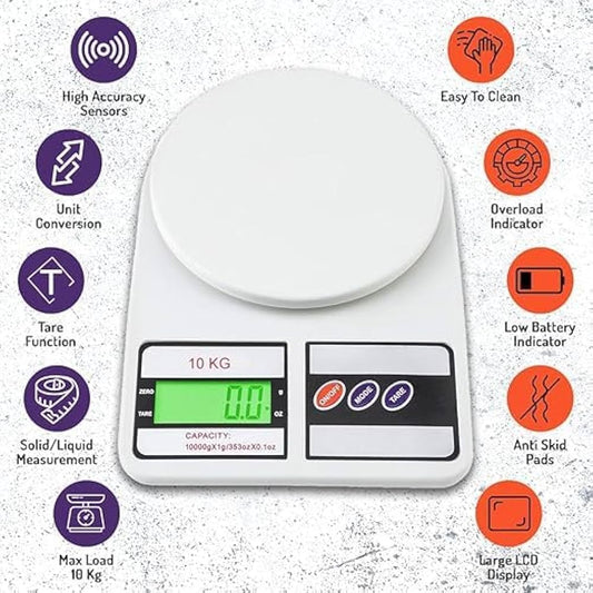 Digitalna kuhinjska vaga do 10kg – Precizno mjerenje za savršene rezultate