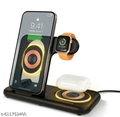 3u1 MagSafe Bežični Punjač - Brzi punjač za telefon, sat i slušalice