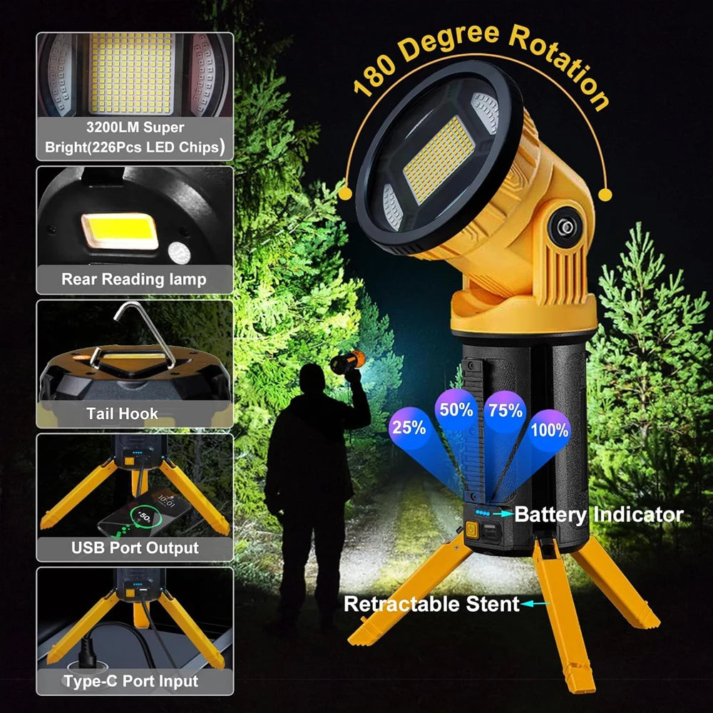 Multifunkcionalna LED reflektorska lampa sa postoljem