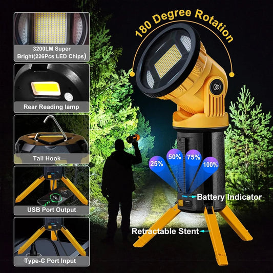Multifunkcionalna LED reflektorska lampa sa postoljem