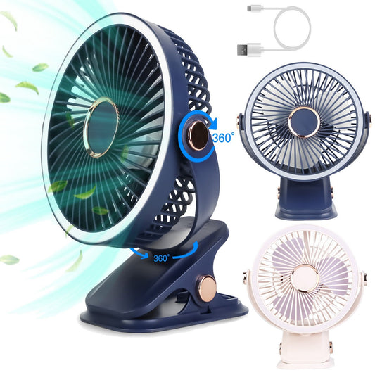 4u1 LED Stoni Ventilator sa Štipaljkom