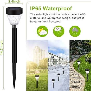Solarne baštenske lampe - 2 KOMADA